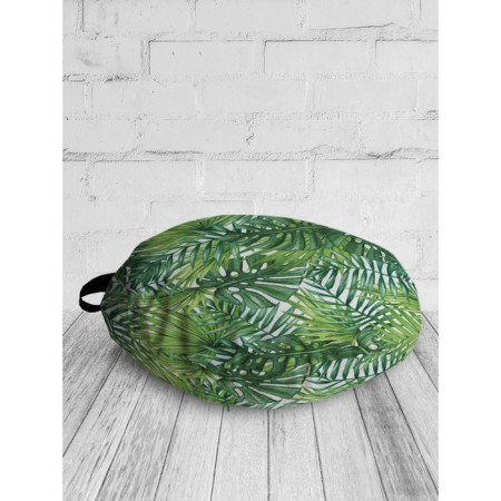 Pillow Siddle "Tropical Leaves", Decorative, D = 52 cm-1