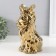 Souvenir ceramics "Leo in the crown" Gold 17x12x26 cm