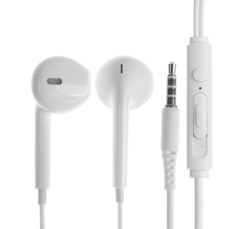Nausiki BYZ S870, wired, inserts, microphone, 3.5 mm, 1.2 m, white