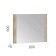 Julia mirror, 800 × 20 × 600 mm, Craft Craft gray