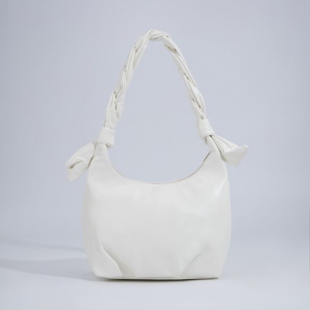Baget bag with zipper, dairy color