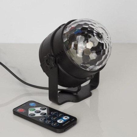 Light device "Crystal ball" 7.5 cm, remote control, glow RGB, 220 V-3