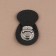 Bag's fastener, sewing, 6 × 4 cm, black/silver color