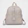 Women's backpack made of artificial leather with lightning, 3 pockets, color gray color
