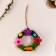 Wreath Suspension on Easter with flowers, 12 cm