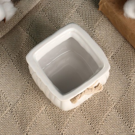 Kashpo "Martin bag" square, 9x9x7cm-2