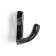 Hook furniture tundra TKD007, two -rod, black color