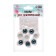 Eyes, set 8 pcs., Size 1 pc: 1.5 × 1 cm, iris size 9 mm, blue color