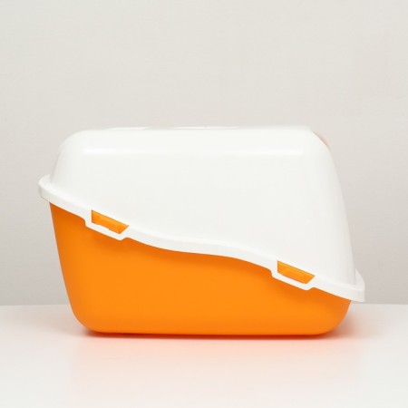 Pet -it house-house for cats Comfort, (scoop in a set), 57x39x41, orange/white-1