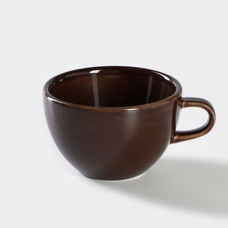 Porcelain coffee coffee "Watercolor", 320 ml, brown color