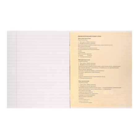 Subject subject calligrata "on black", 48 sheets in the line of Russian, with reference material, cover coated cardboard, uf-lak, block offset-2