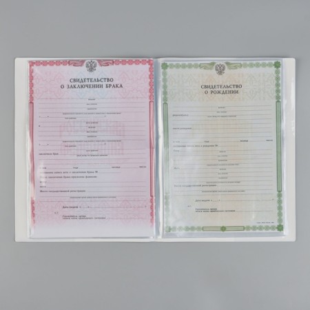 Feast for family documents "Violetta", 4 sets of documents, 19 pockets-2