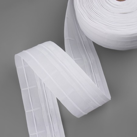 The curtain tape is classic, matte, 6 cm, 50 ± 1 m, white color-3