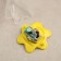 Garden lamp on the sunny battery "Yellow flower", 6 × 29 × 6 cm, 1 led, white glow