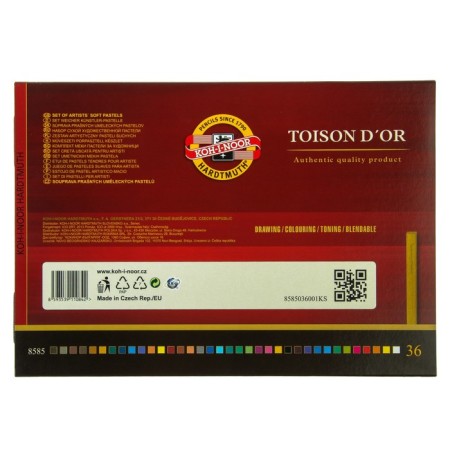 Pastel dry art 36 colors, Soft Koh-I-Noor Toison D`or 8585-1