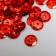Sequins "Zlatka ZL" 6 mm, 10 g, red