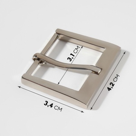A belt buckle 4.2 × 3.4 cm, 31 mm, silver color-2