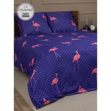 Bed linen 1.5 joint venture amore mio, size 150x210 cm, 145x215 cm, 70x70 cm - 2 pcs, color blue