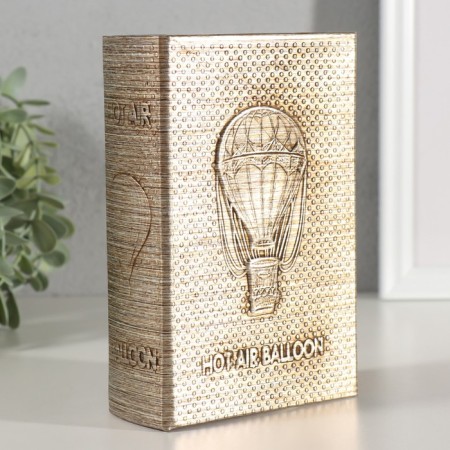 Broken cabinet tree, leatherette "air ball" embossing, under metal 16.5x11.2x5 cm