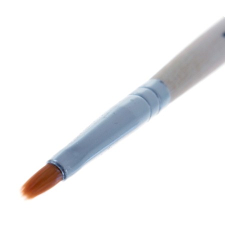 Nylon brush No. 1, flat, wooden handle-2