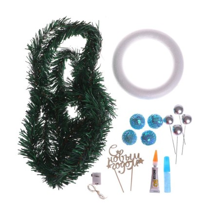 Set for creativity "New Year's wreath with your own hands"-2