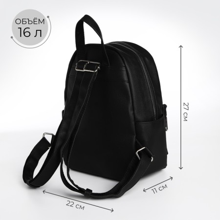 Women's backpack city textura, black color-2