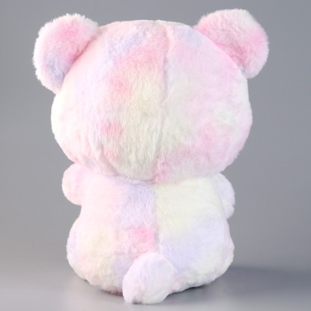 Soft toy "Bear" with beads, 30 cm, pink-5