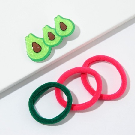 Gum and hairpin "Avocade couple", set-1