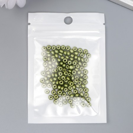 Glass beads 6/0 "metallic. Apple" 10 g-2