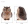 Lamp Garden era on the sunny battery "Owl Brown" LED, IP54