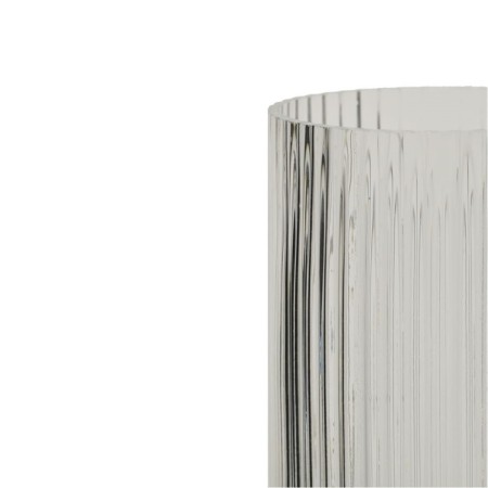Decorative vase of embossed glass, 115 × 115 × 250 mm, the color is transparent-4