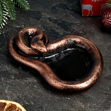 Steering stand "Snake" bronze, 16x2.5cm
