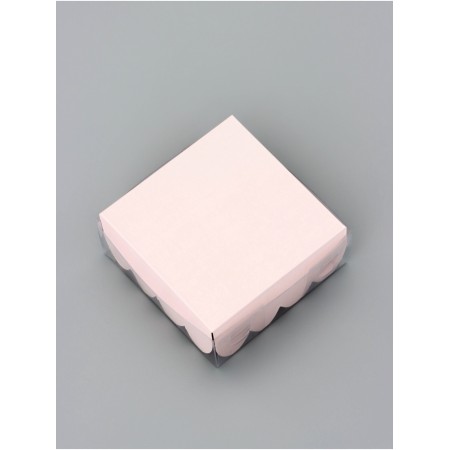 Cookie box, confectionery packaging, "compliment", 7 x 7 x 3 cm-3