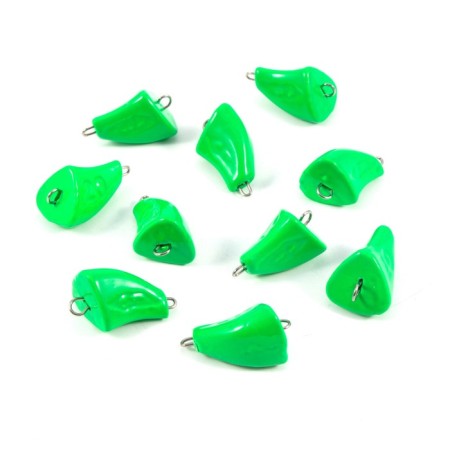Cargo of a bullet-exentric painted pissy Yaman 10 pcs., 20 g, green