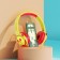 Hoco W31 headphones "Panda", wired, invoices, 85 dB, jack 3.5 mm, 1.2 m, yellow-red