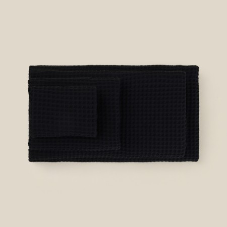 Waffle towel SL Home: Basic "Dark Mare" 30x60 cm, 100% cotton, 340 g/m2-1