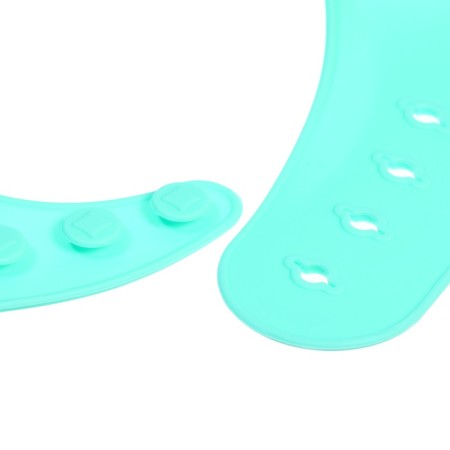 Set for feeding, food silicone, turquoise color-6