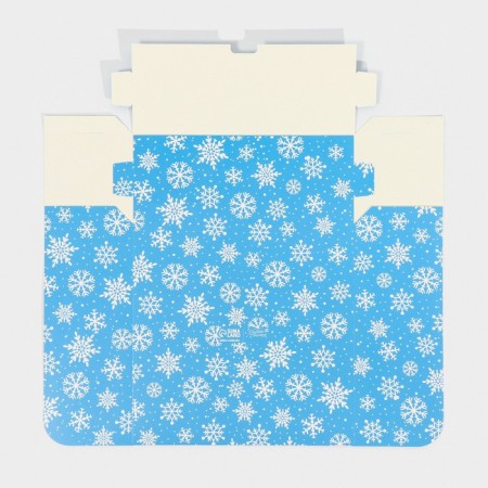 Folding box "Snowman", 25 x 25 x 10 cm, new year-5