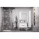 Aquaton mirror cabinet "Rene 80", white, walnut color