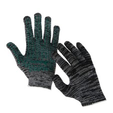 Gloves Kh/B Grade 10 5 threads size 9 PVC point Greengo Gray 42 gr. Set of 5 pairs