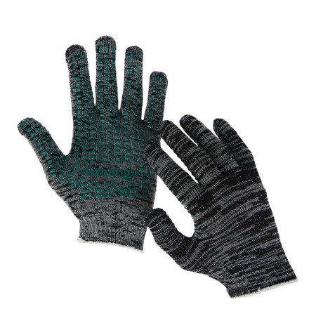 Gloves Kh/B Grade 10 5 threads size 9 PVC point Greengo Gray 42 gr. Set of 5 pairs
