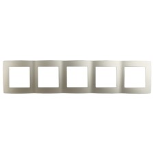 Frame for a circuit breaker for 5 posts, era12, champagne