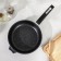 Granite Star pan, d = 24 cm, plastic handle, anti -stick coating, black color