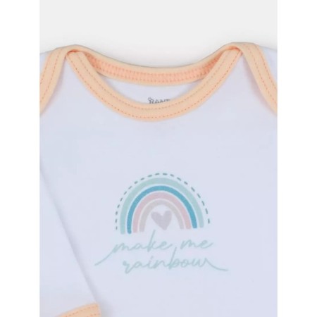 Body baby with a long sleeve Rant Rainbow, height 68 cm, peach color-3