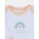 Body baby with a long sleeve Rant Rainbow, height 68 cm, peach color