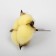 Dry flowers of cotton, set 3 pcs., Size 1 pc. 6 × 6 cm, yellow color
