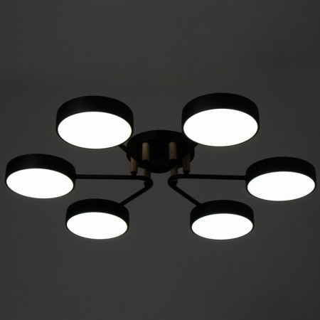 Almo chandelier 6XLED 144W 3000-6000K Black 78x78x11 cm Bayerlux-2