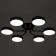 Almo chandelier 6XLED 144W 3000-6000K Black 78x78x11 cm Bayerlux