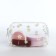 Lightning cosmetic bag, transparent/white color