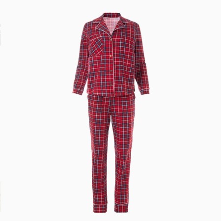 Homemade female set (fufaika/trousers), red color, size 52-9